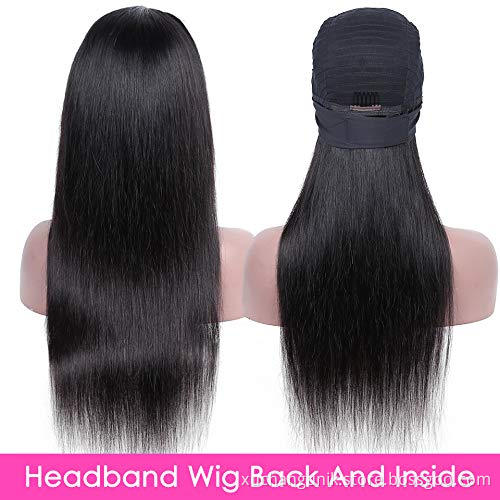 High Quality Cheap Luffy 150 180 Density Waterwave Full Machine Cuticle Aligned Human Hair Half Headband Wigs For Black Women
